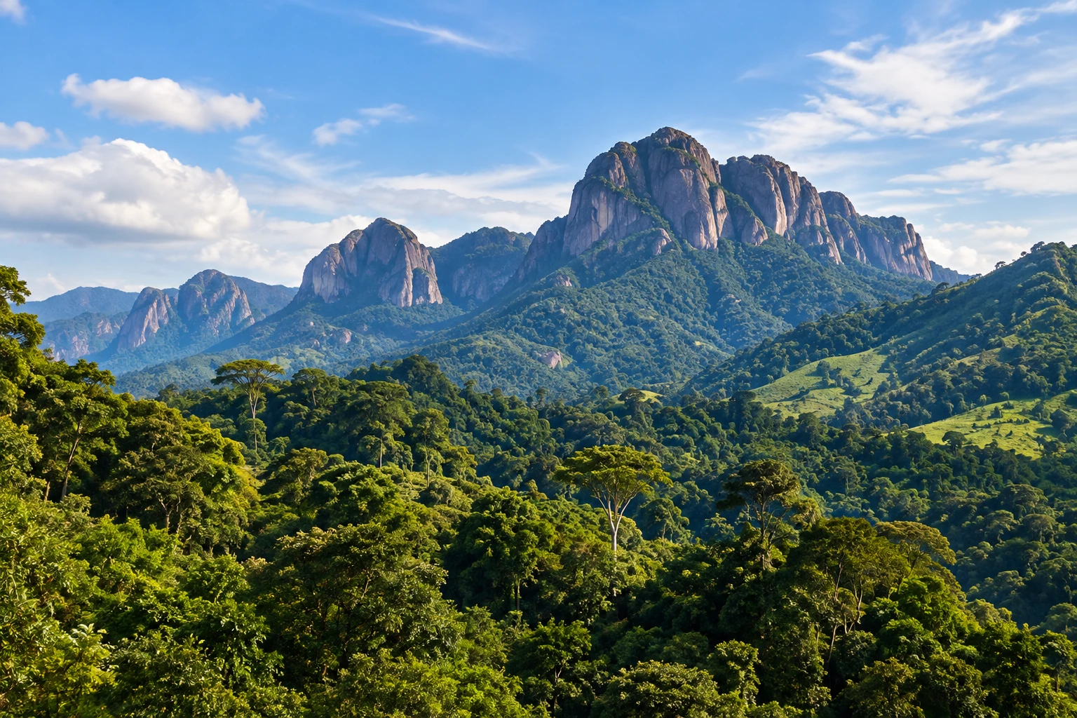 Illustration des paysages montagneux de l’Ouest